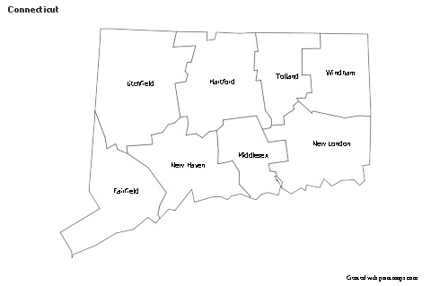 Sample Maps for Connecticut (black-white)