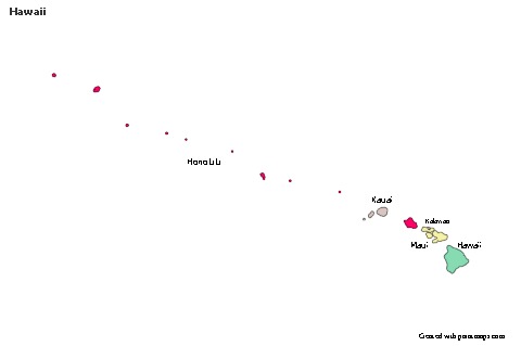 Sample Maps for Hawaii (colored)