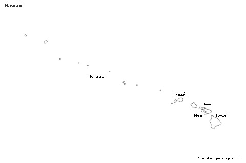 Sample Maps for Hawaii (black-white)