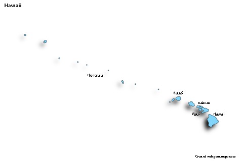 Sample Maps for Hawaii (blue,shadowy)