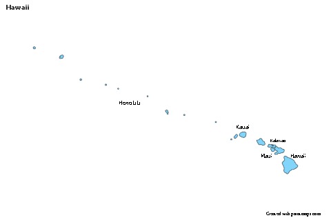 Sample Maps for Hawaii (blue)
