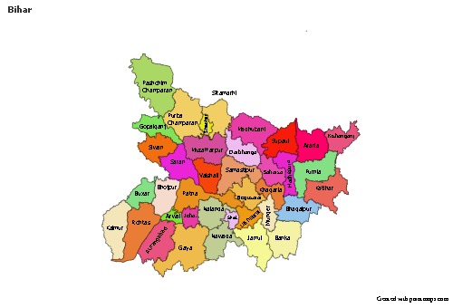 Sample Maps for Bihar (colored)