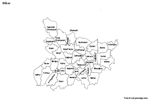 Sample Maps for Bihar (black-white)