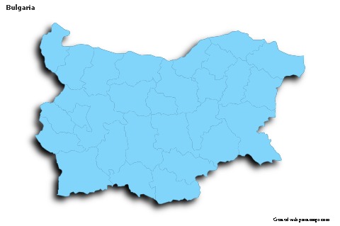 Sample Maps for Bulgaria (blue,outline,shadowy)