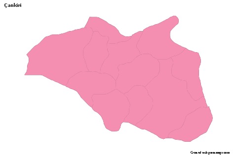 Sample Maps for Çankiri (pink,outline)