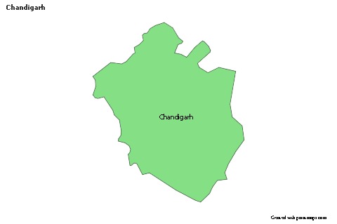 Chandigarh için Örnek Haritalar (renkli)
