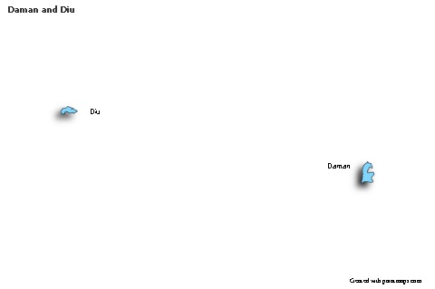 Sample Maps for Daman and Diu (blue,shadowy)
