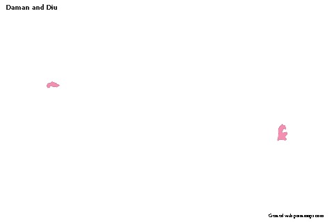Sample Maps for Daman and Diu (pink,outline)