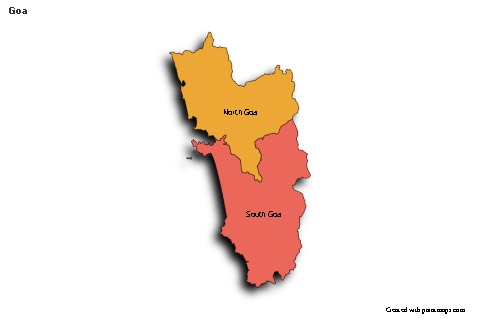 Goa için Örnek Haritalar (renkli,gölgeli)