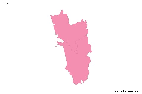 Goa için Örnek Haritalar (pembe,anahat)
