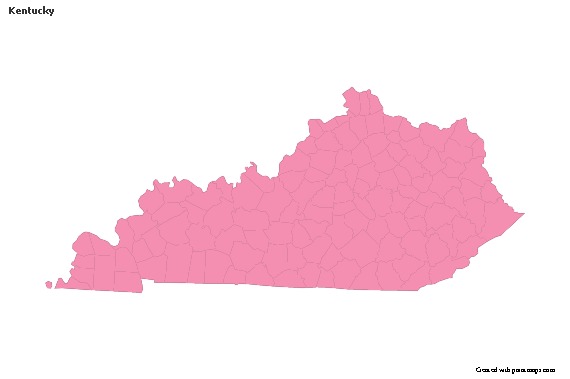 Sample Maps for Kentucky (pink,outline)