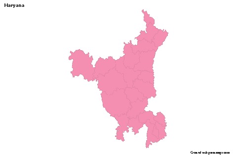 Sample Maps for Haryana (pink,outline)