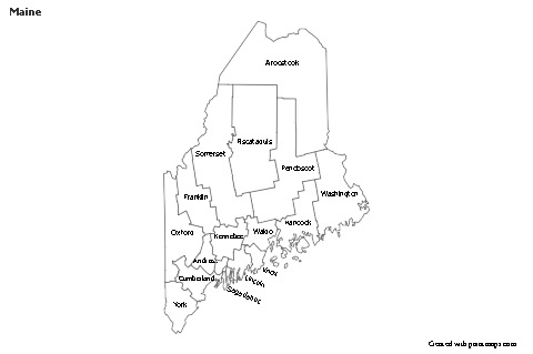 Sample Maps for Maine (black-white)
