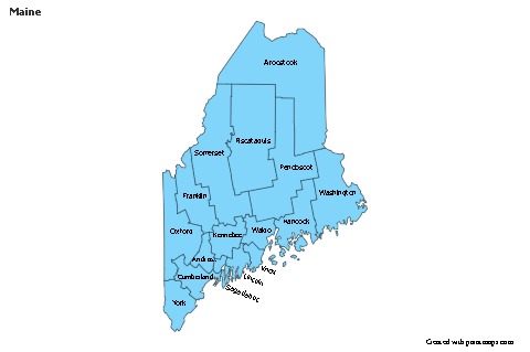 Sample Maps for Maine (blue)