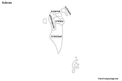 Sample Maps for Bahrain (black-white)
