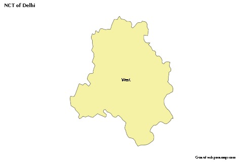 NCT of Delhi için Örnek Haritalar (renkli)