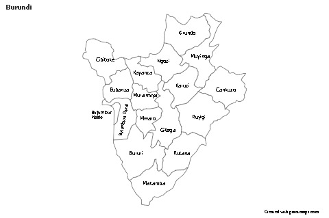 Sample Maps for Burundi (black-white)