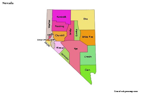 Sample Maps for Nevada (colored)