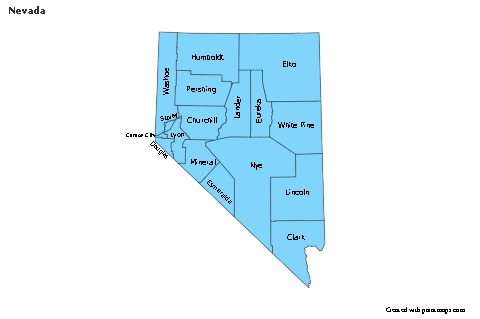 Sample Maps for Nevada (blue)