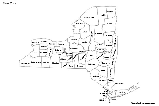 Sample Maps for New York (black-white)