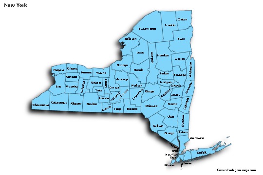 Sample Maps for New York (blue,shadowy)