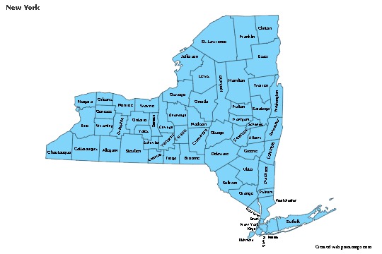 Sample Maps for New York (blue)