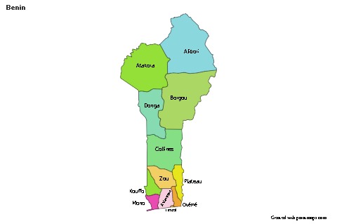 Sample Maps for Benin (colored)