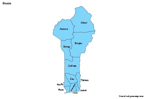 Sample Maps for Benin (blue)