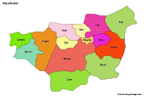 Sample Maps for Diyarbakir (colored)