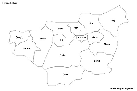 Sample Maps for Diyarbakir (black-white)