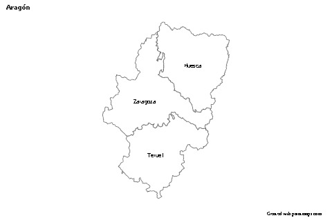 Sample Maps for Aragón (black-white)