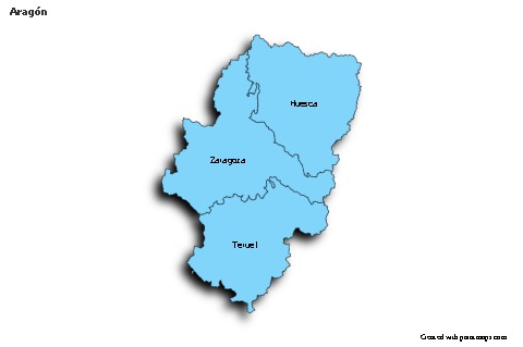 Sample Maps for Aragón (blue,shadowy)
