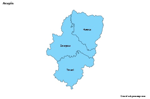 Sample Maps for Aragón (blue)