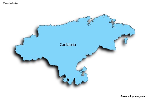 Sample Maps for Cantabria (blue,shadowy)