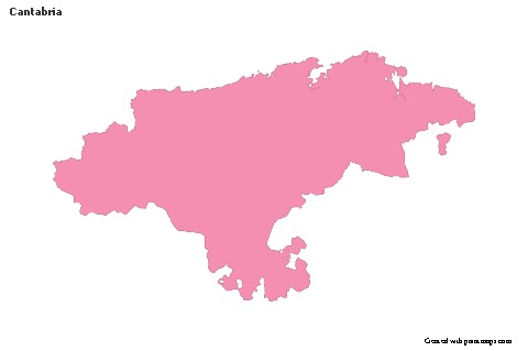 Sample Maps for Cantabria (pink,outline)