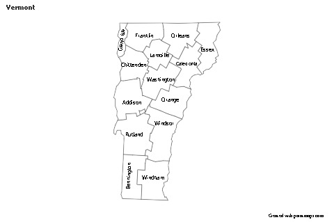 Sample Maps for Vermont (black-white)