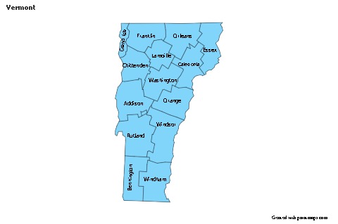Sample Maps for Vermont (blue)