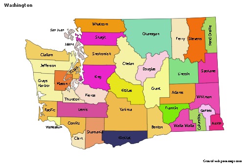 Sample Maps for Washington (colored)