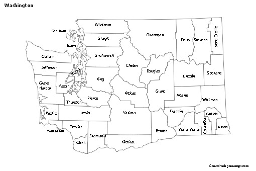 Sample Maps for Washington (black-white)