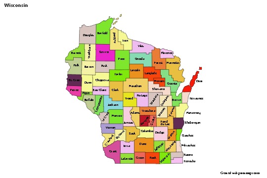 Sample Maps for Wisconsin (black-white)