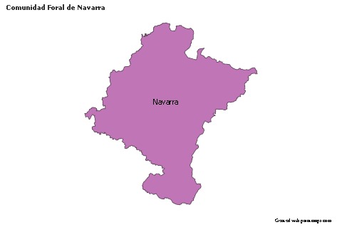 Sample Maps for Comunidad Foral de Navarra (colored)