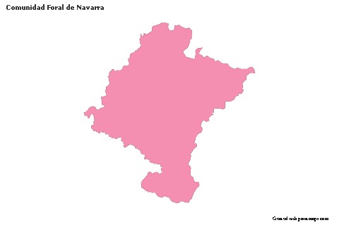 Sample Maps for Comunidad Foral de Navarra (pink,outline)