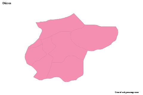 Sample Maps for Düzce (pink,outline)