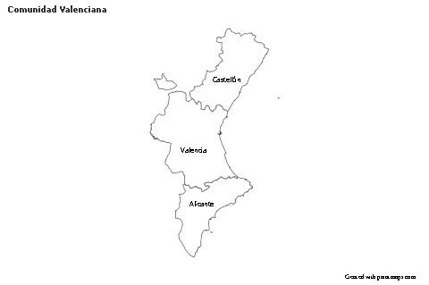 Sample Maps for Comunidad Valenciana (black-white)