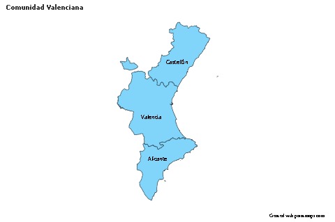 Sample Maps for Comunidad Valenciana (blue)