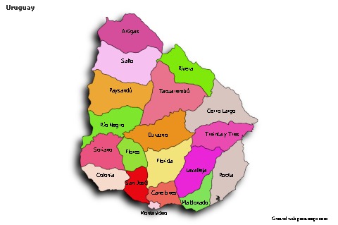 Sample Maps for Uruguay (colored)