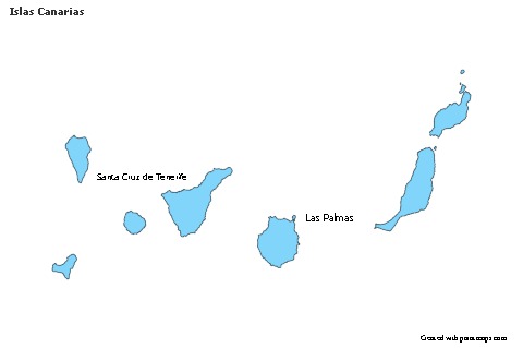 Sample Maps for Islas Canarias (blue)
