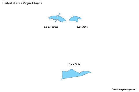 Sample Maps for United States Virgin Islands (blue)