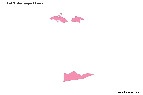 Sample Maps for United States Virgin Islands (pink,outline)