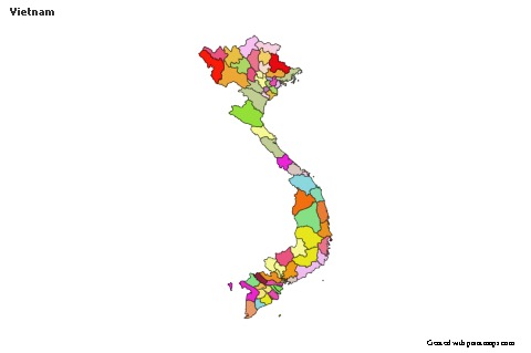 Sample Maps for Vietnam (colored)